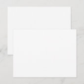 Create Your Own white Thank You Cards Briefkaart (Voorkant / Achterkant)