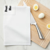 Create Your Own white  Theedoek (Quarter Fold)