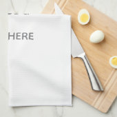 Create Your Own white  Theedoek (Quarter Fold)