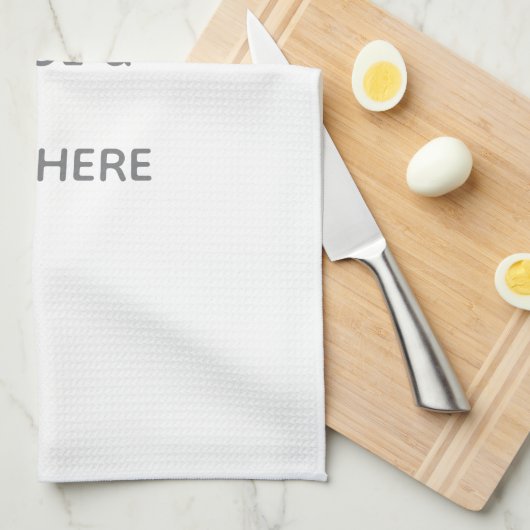 Create Your Own white  Theedoek (Quarter Fold)