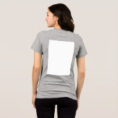 Create Your Own white  Tri-Blend Shirt (Achterkant volledig)