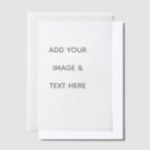 Create Your Own white  Vellum Uitnodigingen (Offset)