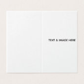 Create Your Own white Visitekaartje (Buitenkant ongevouwen)