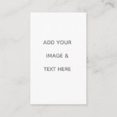 Create Your Own white  Visitekaartje (Voorkant)