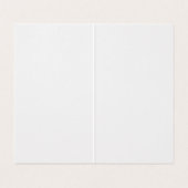 Create Your Own white  Visitekaartje (Binnenkant ongevouwen)