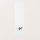 Create Your Own white  Visitekaartje (Buitenkant ongevouwen)
