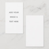 Create Your Own white  Visitekaartje (Voorkant / Achterkant)