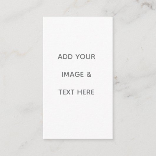 Create Your Own white  Visitekaartje (Voorkant)