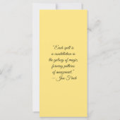 Create Your Own Wild Gray Elephant Bookmark Card (Achterkant)