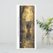 Create Your Own Wild Gray Elephant Bookmark Card (Staand voorkant)