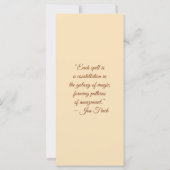 Create Your Own Wild Puma Floral Bookmark Card (Achterkant)