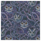 Create Your Own Wintery Knotted Vines Owls Stof (Close Up)