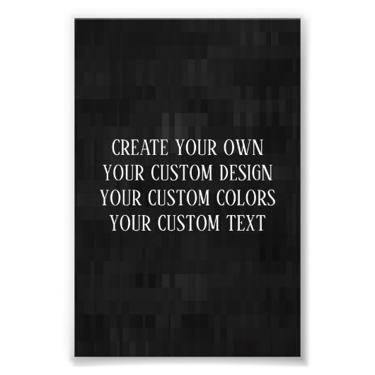 Create Your Own - Your Custom Design Foto Afdruk (Voorkant)