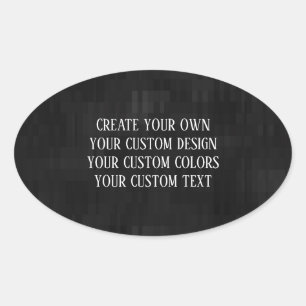 Create Your Own - Your Custom Design Ovale Sticker