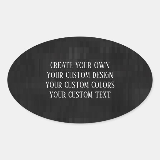 Create Your Own - Your Custom Design Ovale Sticker (Voorkant)