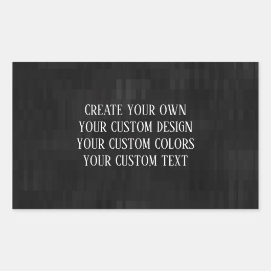 Create Your Own - Your Custom Design Rechthoekige Sticker (Voorkant)