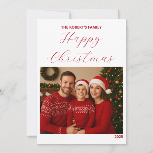create your ownChristmas Family Card (Voorkant)