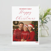 create your ownChristmas Family Card (Staand voorkant)