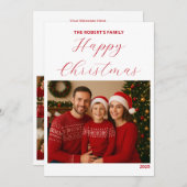 create your ownChristmas Family Card (Voorkant / Achterkant)