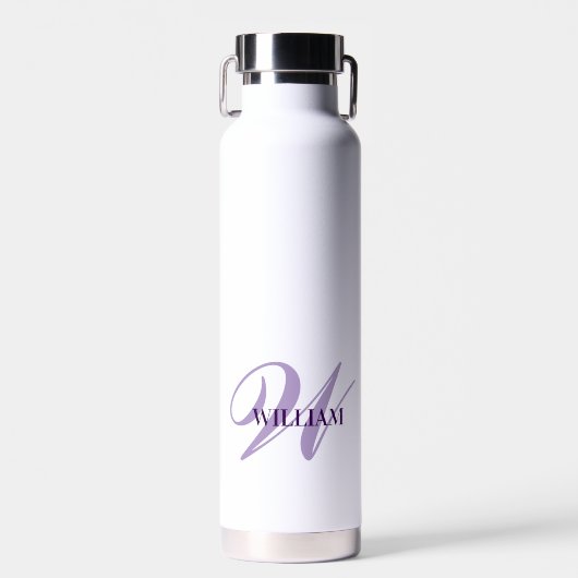 Create Your Personalized Monogram Name White Waterfles (Voorkant)