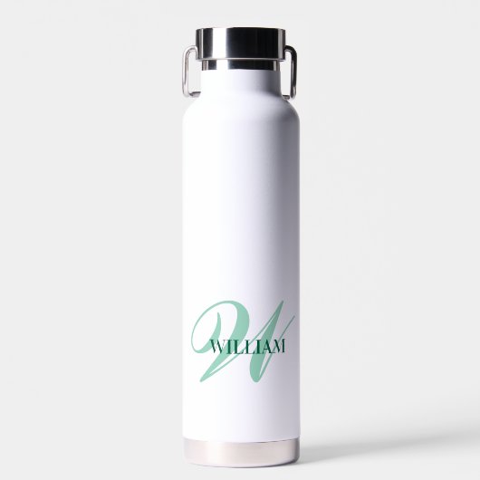 Create Your Personalized Monogram Name White Waterfles (Voorkant)