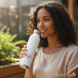 Create Your Personalized Monogram Name White Waterfles