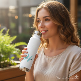 Create Your Personalized Monogram Name White Waterfles