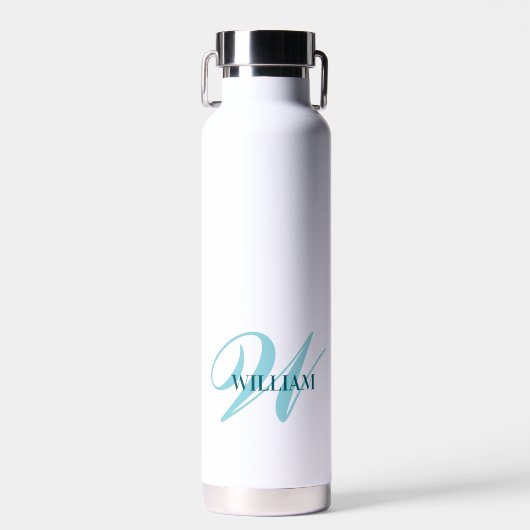 Create Your Personalized Monogram Name White Waterfles (Voorkant)