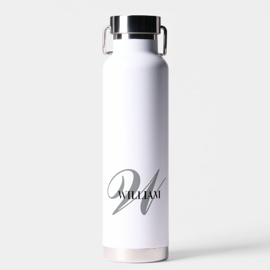 Create Your Personalized Monogram Name White Waterfles (Voorkant)