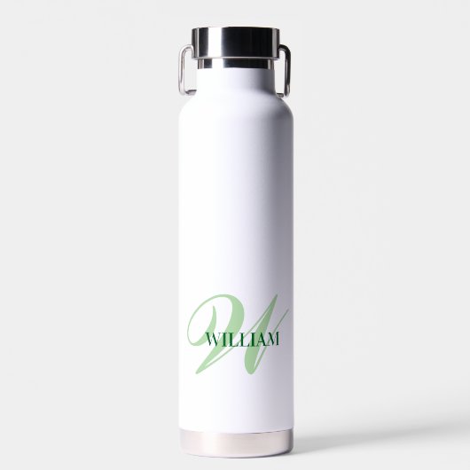 Create Your Personalized Monogram Name White Waterfles (Voorkant)