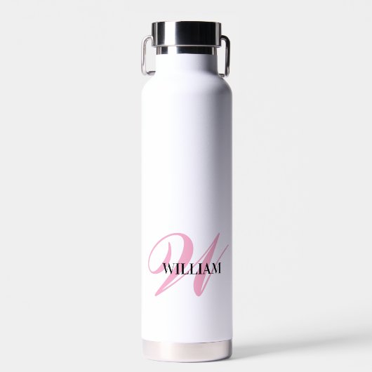 Create Your Personalized Monogram Name White Waterfles (Voorkant)