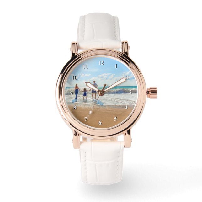Create Your Photo Own Watch Gift Horloge (Voorkant)