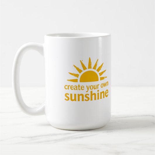 Create Your Sunshine Mug Koffiemok (Links)