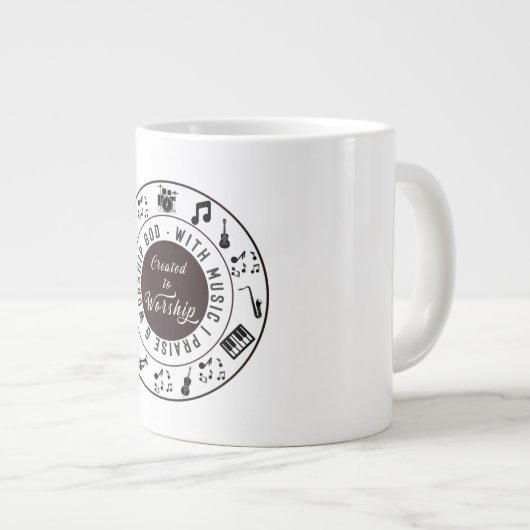 Created to Worship  Grote Koffiekop (Voorkant rechts)