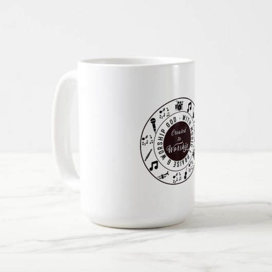 Created to Worship  Koffiemok (Voorkant links)