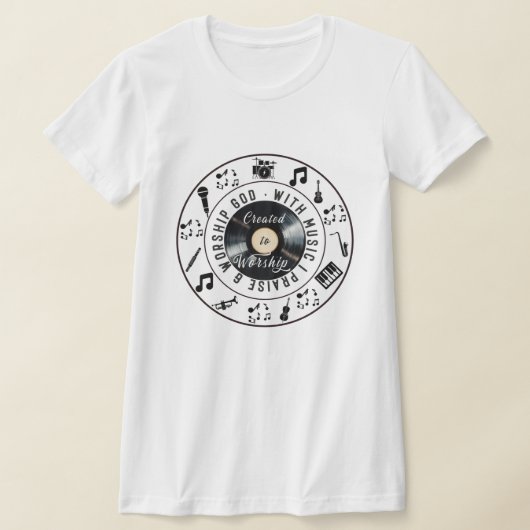 Created to Worship Record Player T-shirt (Laagn)