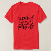created with purpose t-shirt (Design voorkant)