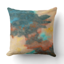 Creatie, Abstract schilderen Pastels Peach Blauwgr