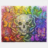 Creatie Cyclus Rainbow Magic Fleece Deken (Voorkant (Horizontaal))