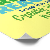 Creatie en reactie poster (Hoek)