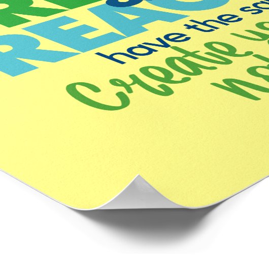 Creatie en reactie poster (Hoek)