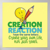 Creatie en reactie poster (Voorkant)