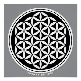 Creatie Harmonie – Symbool van Heilige Geometrie Perfect Poster
