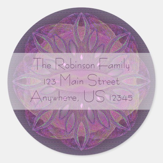 Creatie Mandala Ronde Sticker (Voorkant)