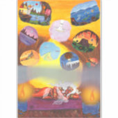 Creatie Moeder Godin Dromen Werelden Fantasie Lief Sticker (Voorkant)