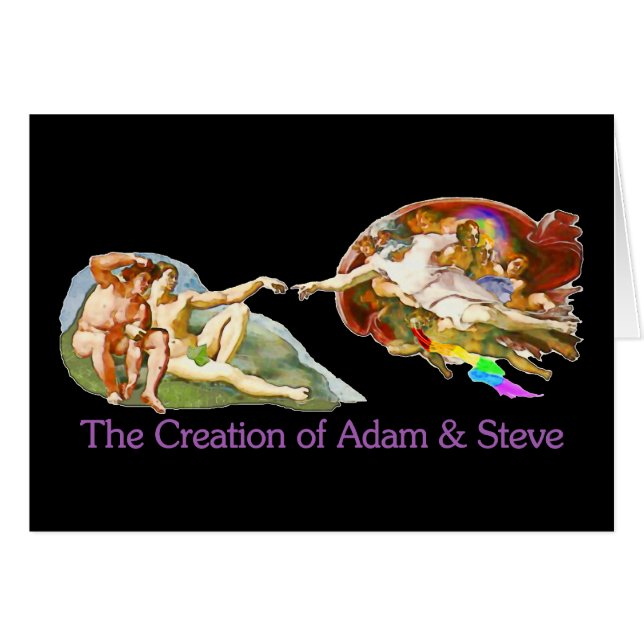 Creatie van Adam en Steve (Voorkant Horizontaal)
