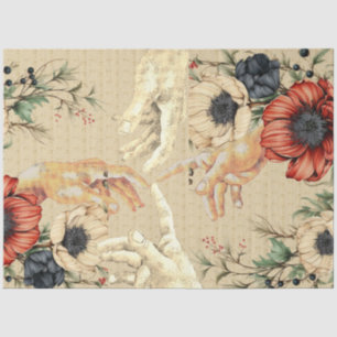 CREATIE VAN ADAM HANDEN VAN GOD FLORAL TISSUEPAPIER