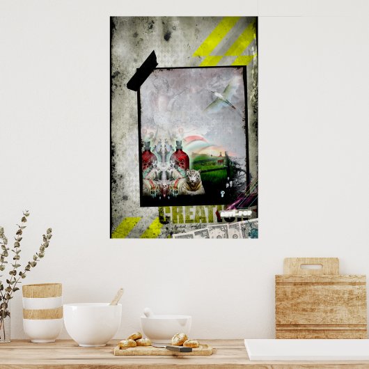 creatie van antipop poster (Keuken)