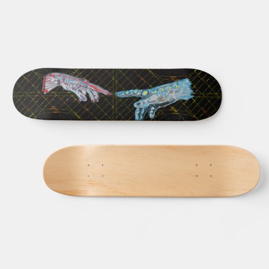 Creatie van Cyber-Adam Persoonlijk Skateboard (Horizontaal)