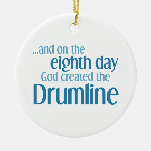 Creatie van de Drumline Keramisch Ornament (Voorkant)